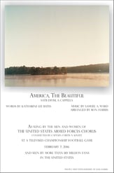 America the Beautiful SATB choral sheet music cover